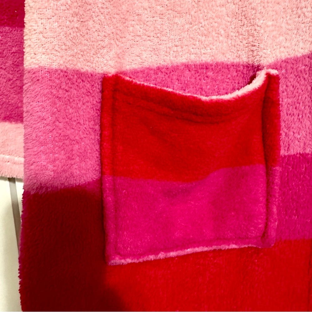 Ulta Beauty Pink and Red Striped Bath Robe • S/M - Picture 3 of 5